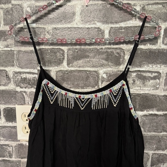 NWT Johnny Was LISA BABYDOLL DRESS black embroidered midi - Picture 13 of 16